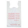 Thank You - T-Shirt / Carry Out Bag - 12 x 7 x 22" - Thank You (0.5 mil)
