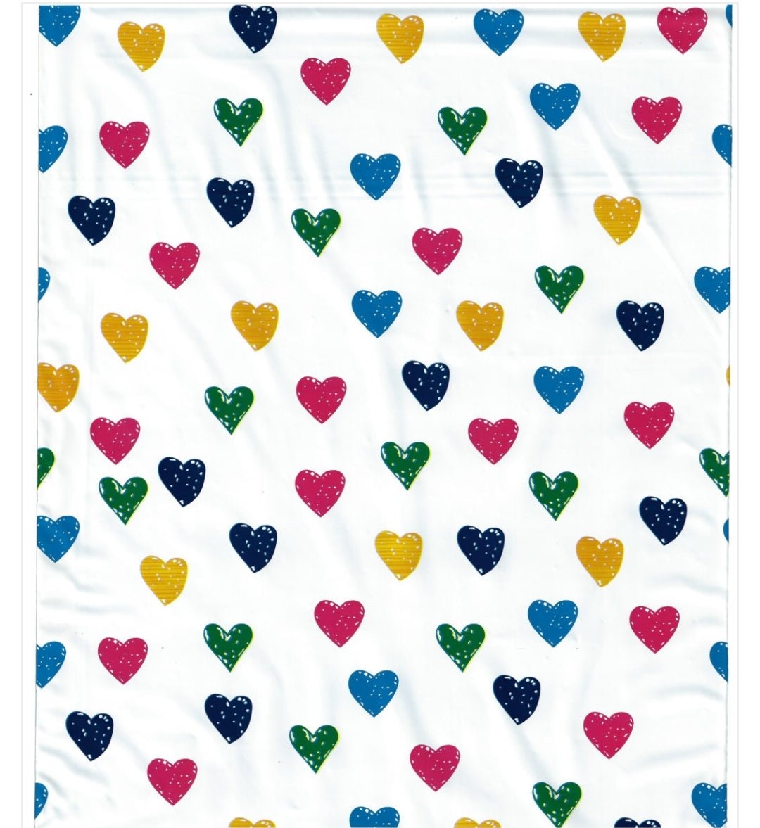 Heart Rainbow Colors Poly Mailers Size 10x13 Shipping Bags