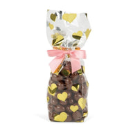Hearts Gold - Stand Up Candy Bag - (1 lb) 2-3/4 x 2 x 11"