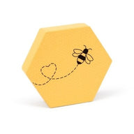 Bee - Hexagonal Set-Up Box - (7 Pc.) 4 x 4 x 1-1/8"