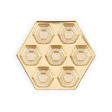 Gold - Hexagonal Candy Tray - (Hex - 7pc.) 4-1/2 x 2-1/4 x 5/8"