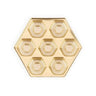 Gold - Hexagonal Candy Tray - (Hex - 7pc.) 4-1/2 x 2-1/4 x 5/8"