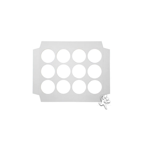 White - Tin Insert - 7-1/4 x 5-1/2" Insert - Fits 12 Small Tins