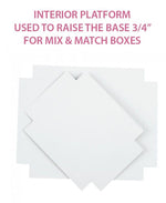 White - Interior Platform - Platform Insert - 6-3/8 x 4-3/4 x 3/4"