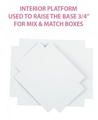 White - Interior Platform - Platform Insert - 6-3/8 x 4-3/4 x 3/4"