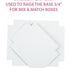 White - Interior Platform - Platform Insert - 6-3/8 x 4-3/4 x 3/4"