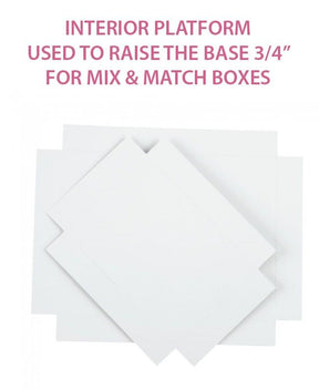 White - Interior Platform - Platform Insert - 6-3/8 x 4-3/4 x 3/4"