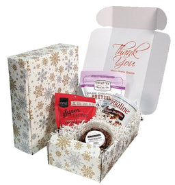 Alpine Snowflake - E-Commerce Corrugated Box - 11 x 13-3/8 x 3-1/2 "
