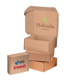 Natural Kraft - E-Commerce Corrugated Box - 8 x 8 x 3"