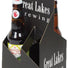 Black Kraft - 4 Bottle Beer Carrier - 5-1/8 x 5-1/8 x 11-3/8"