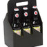 Black Kraft - 6 Bottle Beer Carrier - 7-5/8 x 5-1/8 x 11-3/8"