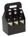 Black Kraft - 6 Bottle Beer Carrier - 7-5/8 x 5-1/8 x 11-3/8"