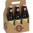 Natural Kraft - 6 Bottle Beer Carrier - 7-5/8 x 5-1/8 x 11-3/8"