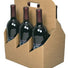 Natural Kraft - 6 Bottle Wine Carrier (750 ml) - (750 ml) 10-5/8 x 7 x 13-3/4"