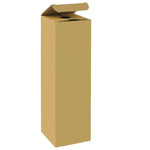 Natural Kraft (Smooth Finish) - Wine Box - 1 Bottle - 3-1/2 x 3-1/2 x 15"