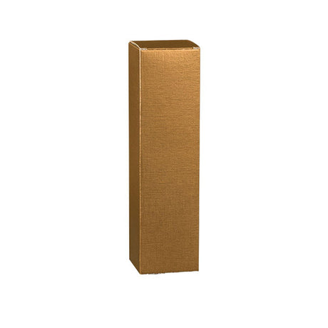Matte Spun Gold - 1 Bottle Box - Top Opening - 3-1/2 x 3-1/2 x 15"