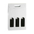 White Kraft - 3 Bottle Carrier - 10-5/8 x 3-1/2 x 15-3/4"