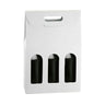 White Kraft - 3 Bottle Carrier - 10-5/8 x 3-1/2 x 15-3/4"