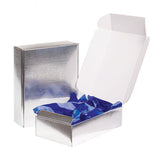 Silver Embossed - E-Commerce Corrugated Box - 7-1/4 x 3-1/2 x 13-3/8" (B-Flute)