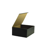 Black Linen Embossed - Top Tuck Box - 13-3/4 x 11 x 4-3/4"