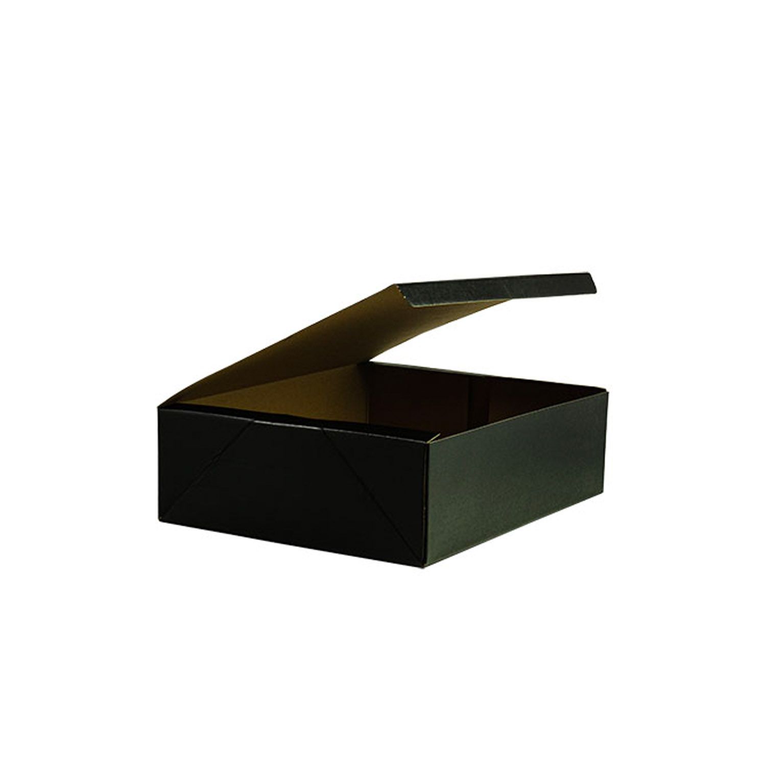 Black Linen Top Tuck Boxes - Box & Wrap