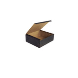 Black Linen Embossed - Top Tuck Box - 9-7/8 x 7-7/8 x 3-1/8"