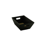 Black Embossed - Corrugated Market Tray - 8-1/4 x 6 x 3-1/4"  (4-1/4 x 6-3/8" bottom)