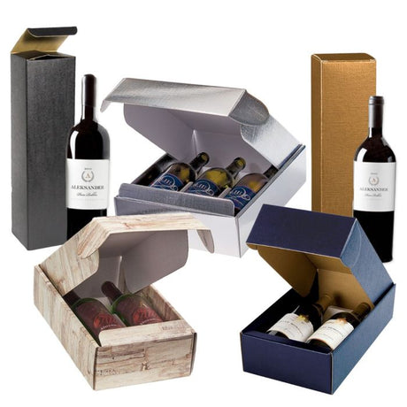Embossed Wine Bottle Boxes