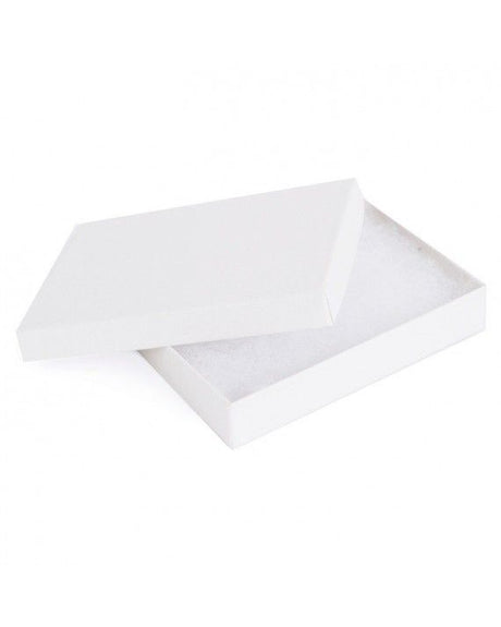 White Kraft - Jewelry Box - 5-7/16 x 3-1/2 x 1"