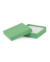 Kraft Green - Jewelry Box - 3-1/2 x 3-1/2 x 7/8"