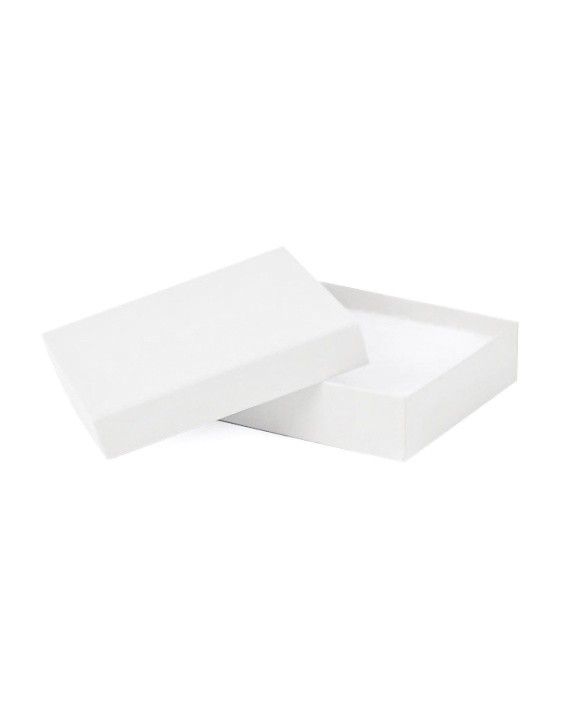 White Kraft - Jewelry Box - 3-1/2 x 3-1/2 x 7/8"