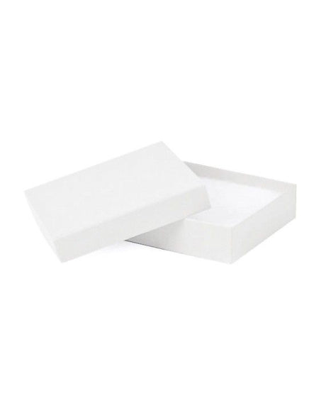 White Kraft - Jewelry Box - 3-1/2 x 3-1/2 x 7/8"