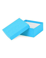 Kraft Jazz Blue - Jewelry Box - 3-1/2 x 3-1/2 x 1-1/2"