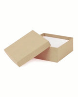Natural Kraft - Jewelry Box - 3-1/2 x 3-1/2 x 1-1/2"