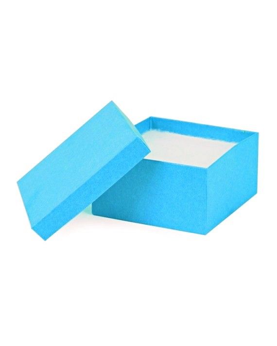 Kraft Jazz Blue - Jewelry Box - 3-1/2 x 3-1/2 x 1-7/8"