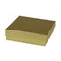 Gloss Gold Linen - Jewelry Box - 3-1/2 x 3-1/2 x 1"