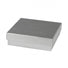 Gloss Silver Linen - Jewelry Box - 3-1/2 x 3-1/2 x 1"