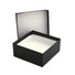 Matte Black Kraft Pinstripe - Jewelry Box - 3-1/2 x 3-1/2 x 1-1/2"