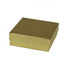 Gloss Gold Linen - Jewelry Box - 3-1/2 x 3-1/2 x 1-1/2"