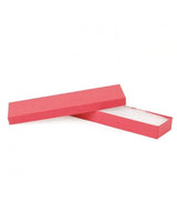 Kraft Red - Jewelry Box - 8 x 2 x 7/8"