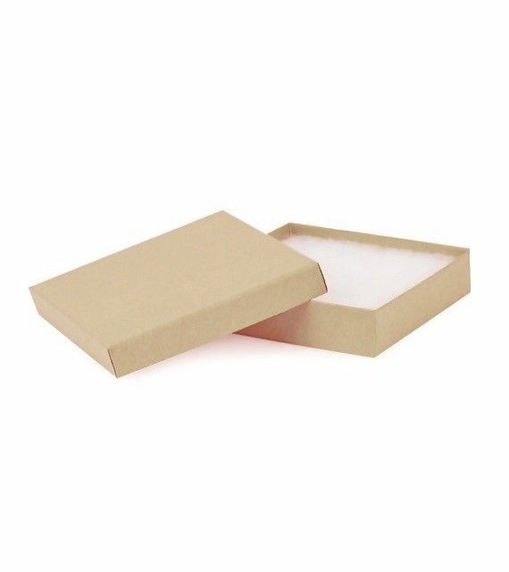 Natural Kraft - Jewelry Box - 4 x 4 x 1"