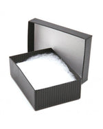 Matte Black Kraft Pinstripe - Jewelry Box - 1-3/4 x 1-1/8 x 5/8"
