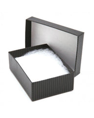 Matte Black Kraft Pinstripe - Jewelry Box - 1-3/4 x 1-1/8 x 5/8"