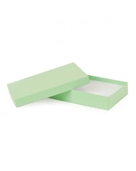 Kraft Light Green - Jewelry Box - 5-7/16 x 3-1/2 x 1"