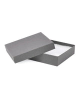 Kraft Grey - Jewelry Box - 3-1/2 x 3-1/2 x 7/8"