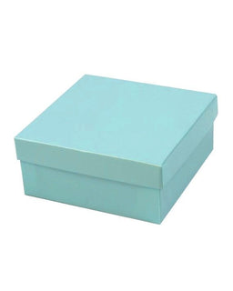 Gloss Aqua - Jewelry Box - 3-1/2 x 3-1/2 x 1-1/2"