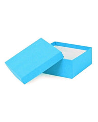 Kraft Jazz Blue - Jewelry Box - 3-1/2 x 3-1/2 x 1-1/2"