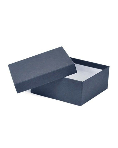 Kraft Navy - Jewelry Box - 3-1/2 x 3-1/2 x 1-1/2"