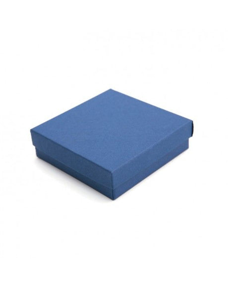 Matte Dark Navy Blue - Jewelry Box - 3-1/2 x 3-1/2 x 1-1/2"