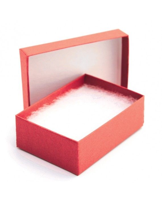 Brick Red Cotton Filled Jewelry Gift Boxes - Bulk Lot Of 100, 200, Or 500 - Cardboard Storage Boxes By Gems On Display
